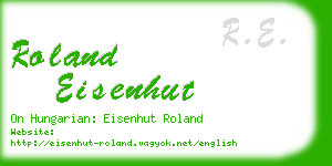 roland eisenhut business card